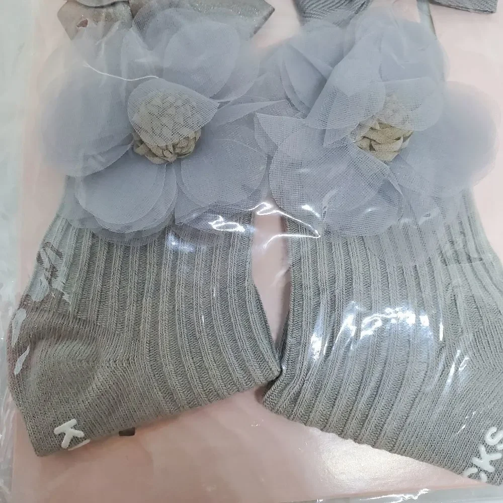 NIB Chicbaby Gray Hair Accessories & Socks